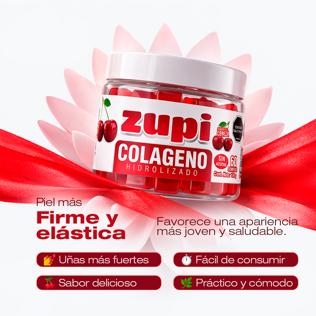 Zupi Glow Gummies- Gomitas De Colageno Hidrolizado