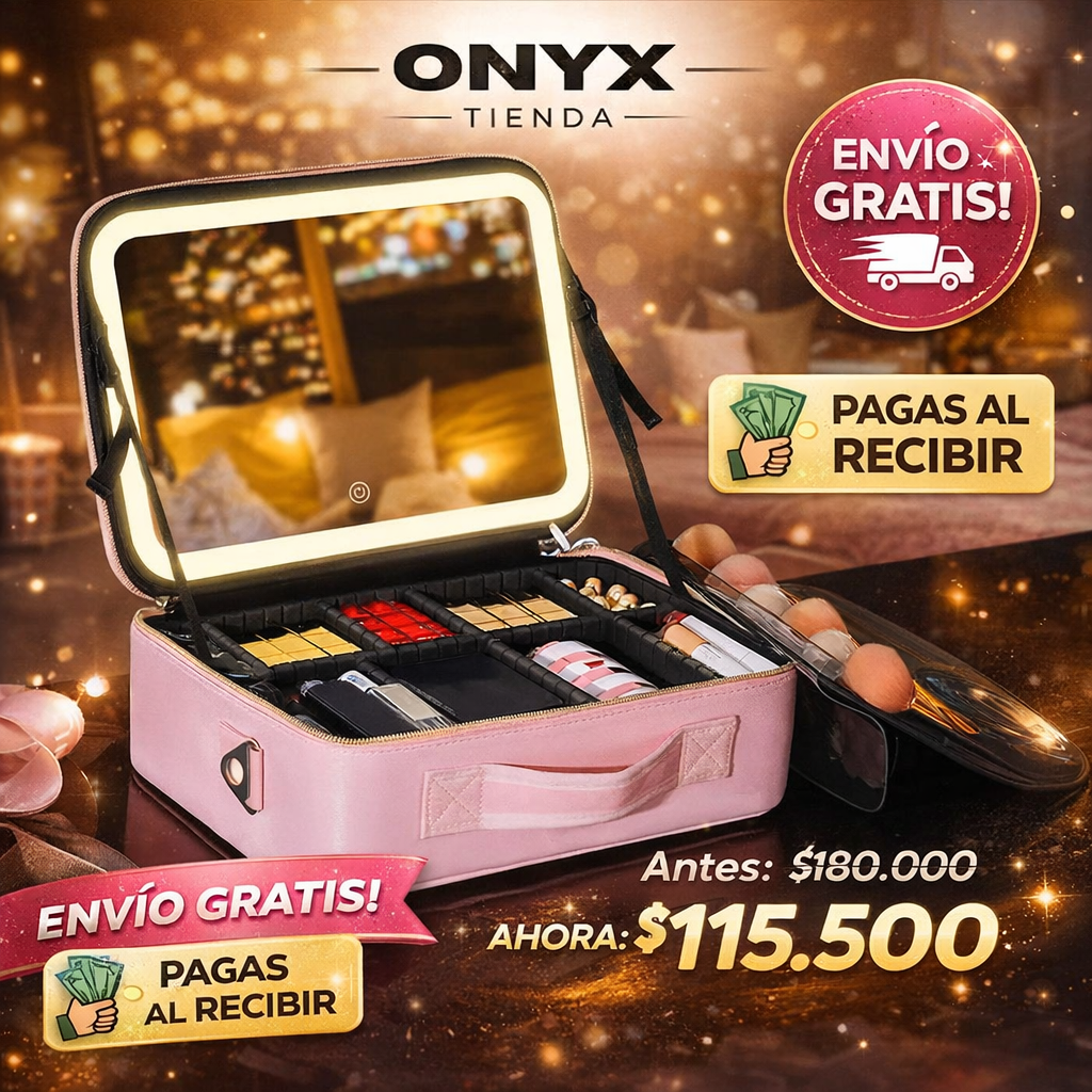 Cosmetiquera de maquillaje- GlamBox Pro™