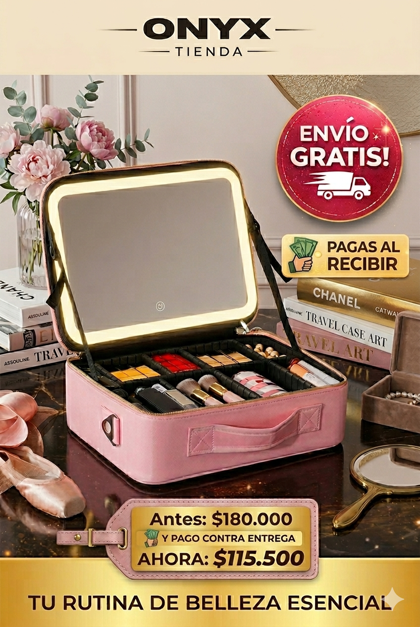 Cosmetiquera de maquillaje-GlamBox Pro™